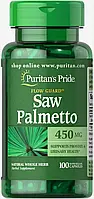 Со пальметто, Saw Palmetto, Puritan's Pride, 450 мг, 100 капсул (PTP-13531)