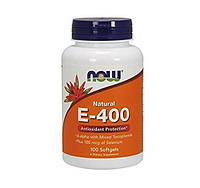 Витамин Е, Vitamin E-400, Now Foods, 400 МЕ, 100 капсул (NOW-00837)