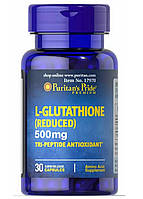 Глутатіон, L-Glutathione, Puritan's Pride, 500 мг, 30 капсул  (PTP-17970)