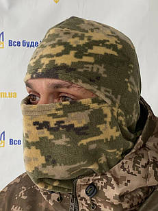 Балаклава флісова зимова, колір піксель, розмір універсальний «One Size»