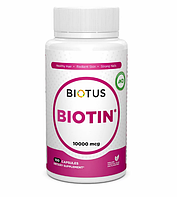 Біотин, Biotin, Biotus, 10000 мкг, 100 капсул (BIO-530302)