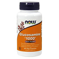 Глюкозамин, Glucosamine 1000, Now Foods, 60 капсул (NOW-03237)