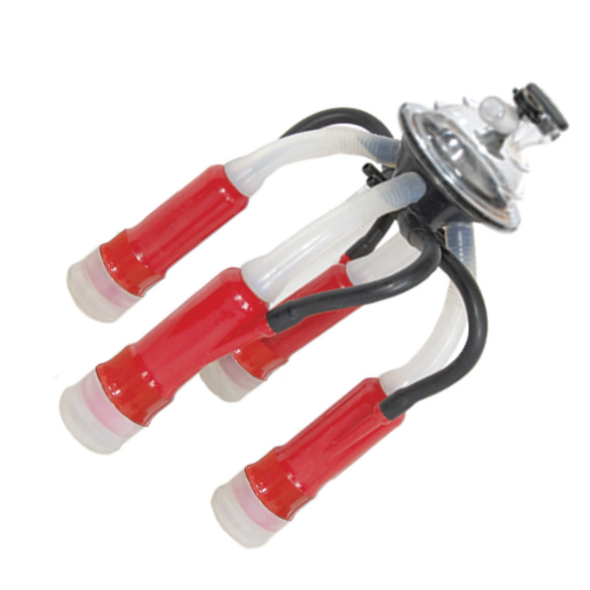 Підвісна частина в зборі з колектором 200 мл, пластиковими склянками і сосковими силіконом, фото 1