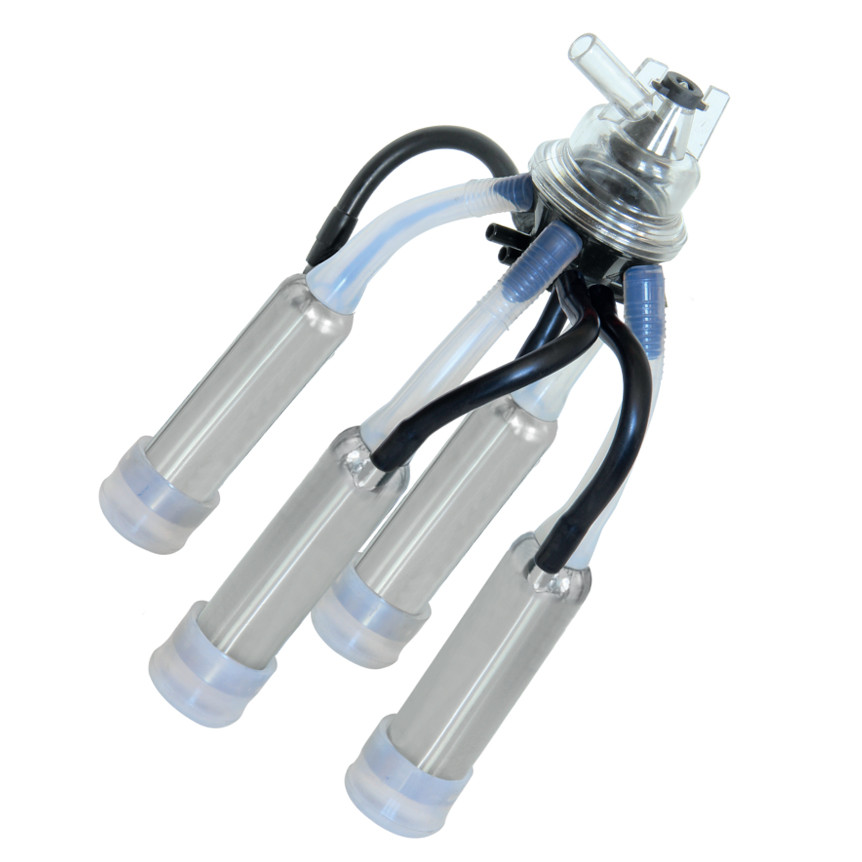 Підвісна частина в зборі з колектором 160 мл, зі склянками з нержавійки і сосковими силіконом, фото 1