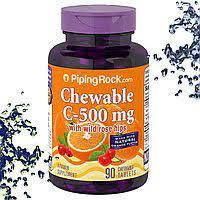 Вітаміни Piping Rock Chewable Vitamin-C (500 mg 90 tab)