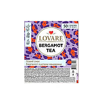 Чай LOVARE чорний з бергамотом та мандарином "BERGAMOT TEA" 50 ф/п в інд.упаковці