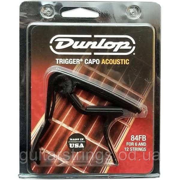 Каподастр Dunlop 84FB Acoustic Flat Trigger Capo For 6 And 12 Strings