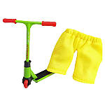 Міні-самокат для пальців Bautech 8.5x8.5 см пальчиковий фінгер самокат з аксесуарами в кейсі Зелений, фото 2