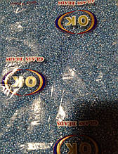 Бісер дрібний №12 блакитний бензин 450 грам