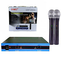 Профессиональный микрофон для вокала UKC DM UWP-200 XL / Радиосистема для караоке