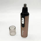 Тример для гоління 2в1 Geemy GM-3112 / Акумуляторна триммер машинка для стрижки волосся в носі, фото 4