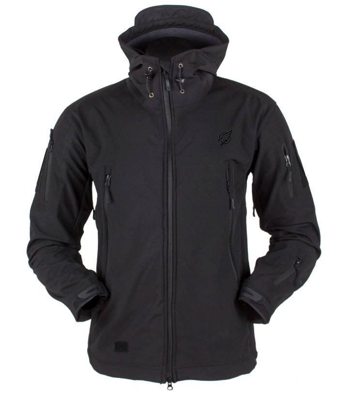 Тактична куртка Eagle Soft Shell JA-01 з флісом Black