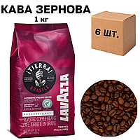 Ящик кофе в зернах Lavazza Tierra Brazil Extra Intense, 1 кг (в ящике 6 шт)