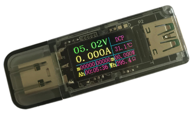 USB-тестер для вимірювання ємності, струму, часу 3.7-30 V 5 A (TW-TU)