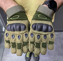 Тактичні військові рукавички з пальцями в кольори оливи, рукавички для ВСУ тактичні рукавички для військових AIRO