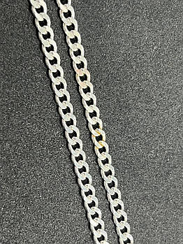 Срібний ланцюг Б/У 925 проби, плетіння панцирне, довжина 65 см, вес 17,53 г. Срібло з ломбарду