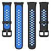 Силіконовий ремінець Primolux Perfor Classic для смарт-годинника Huawei Watch Fit 2- Black&Blue, фото 5