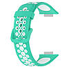 Силіконовий ремінець Primolux Perfor Classic для смарт-годинника Huawei Watch Fit 2- Mint&White, фото 4
