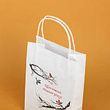 Новорічні подарункові пакети 150*90*240 Новорічні пакети для цукерок Дитячі подарункові пакети з ручками, фото 3