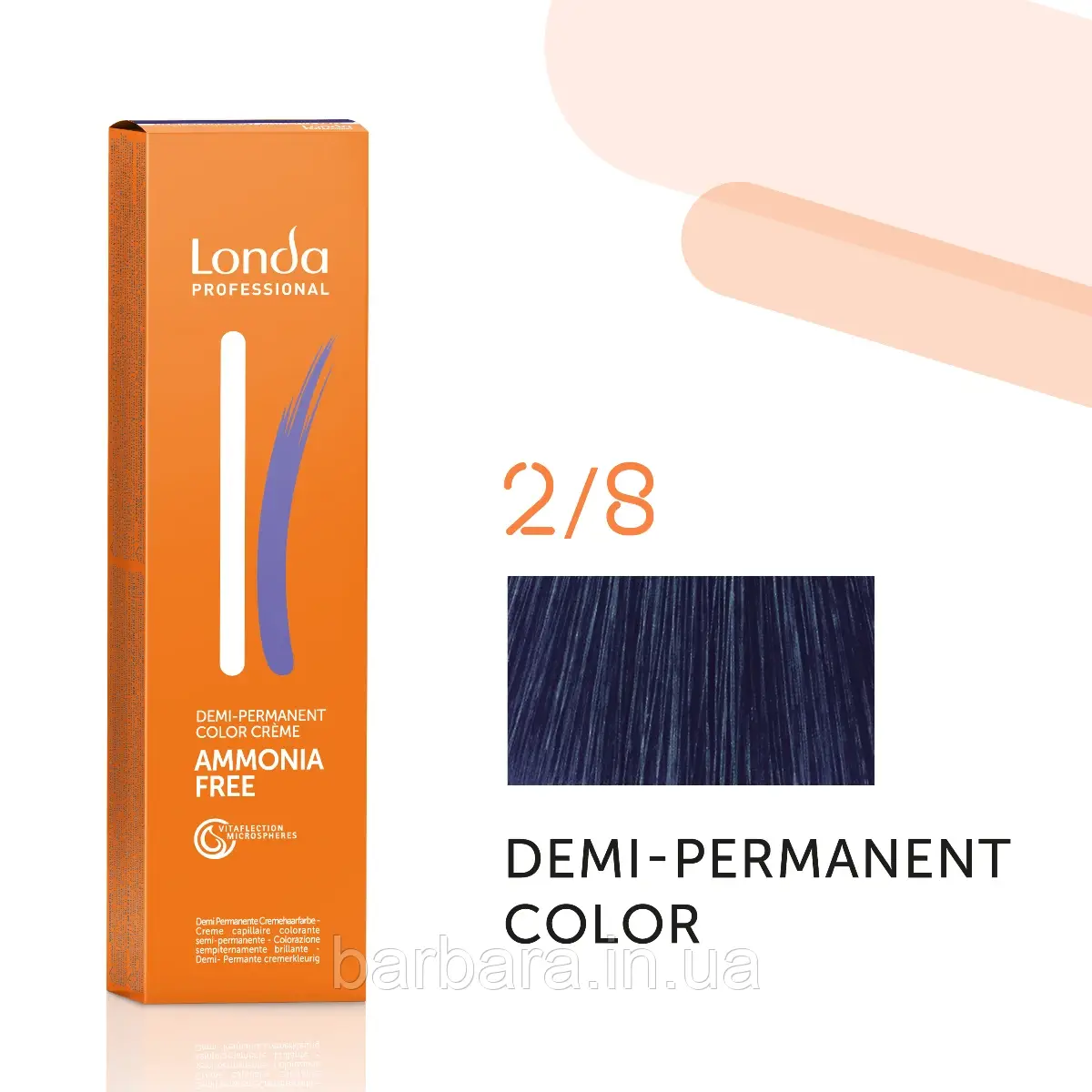 Тонуюча безаміачна фарба для волосся Londа Demi-Permanent Color 2/8 сине-черный