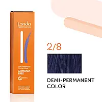 Тонуюча безаміачна фарба для волосся Londа Demi-Permanent Color 2/8 сине-черный