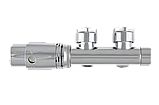 Термостатичний комплект INVENA CZ-88-015 типу Duoplex для нижнього підключення хром, фото 2