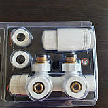 Термостатичний комплект INVENA CZ-88-015 типу Duoplex для нижнього підключення білий, фото 5