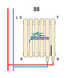 Термостатичний комплект TWINS ALL IN ON VARIO TERM для нижнього підключення білий, фото 10