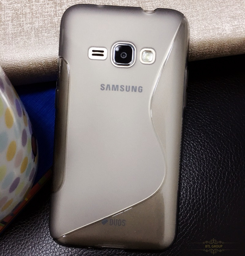 Силіконовий чохол Duotone для Samsung Galaxy J1 2016 Duos SM-J120 сірий