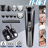 Машинка для стриження 11в1 Kemei KM-600, тример, бритва, багатофункціональний тример, мультитример RTGI, фото 3