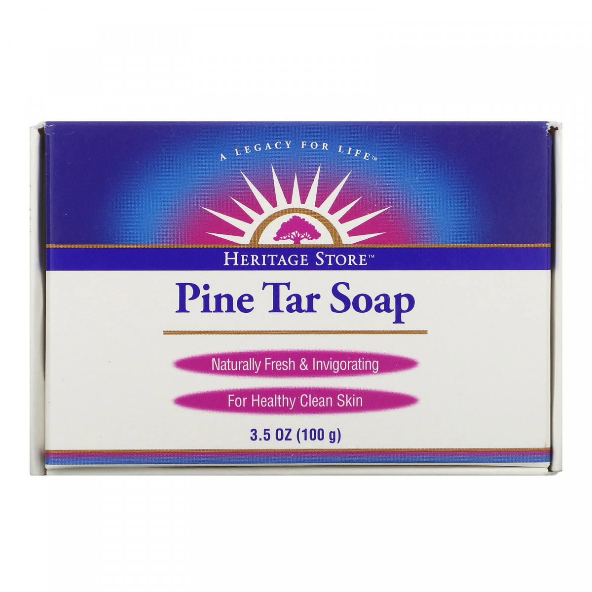Мило із соснового дьогтю, Pine Tar Soap, Heritage Store, 100 г BX775, фото 1