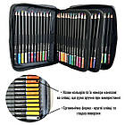 Кольорові олівці 72 кольори подарунковий набір олівців для малювання Art Planet хамелеон, фото 7