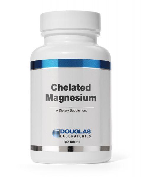Хелатний Магній, Chelated Magnesium, Douglas Laboratories, 100 таблеток BX826