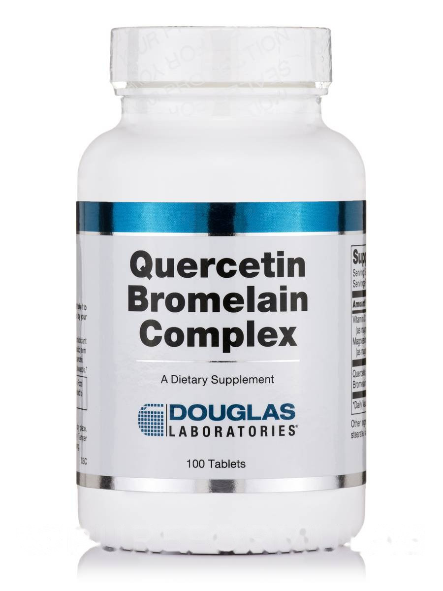 Кверцетин Бромелайн Комплекс, Quercetin Bromelain Complex, Douglas Laboratories, 100 таблеток BX834