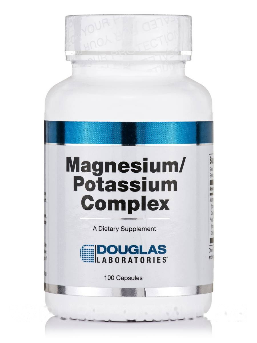 Магній/калійний комплекс, Magnesium/Potassium Complex, Douglas Laboratories, 100 капсул BX838, фото 1