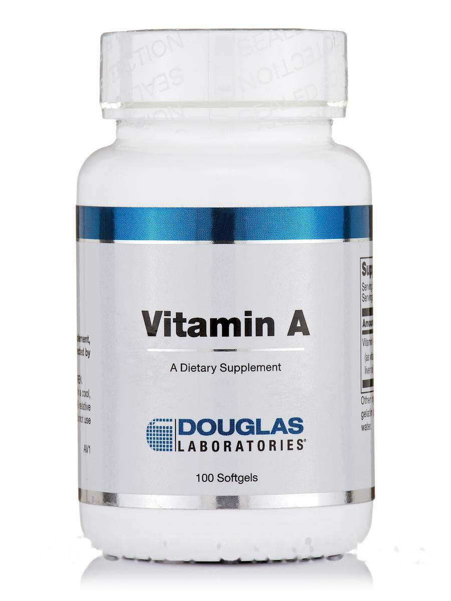 Вітамін А, Vitamin A, Douglas Laboratories, 100 м'яких гелів BX842
