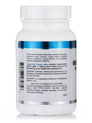 МСМ + витамин С (Фундаментальная сера), MSM + Vitamin C, Douglas ...