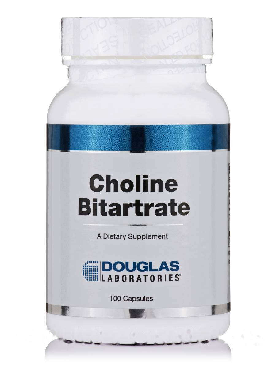 Холін Біттрат, Douglas Laboratories, 100 капсул BX852