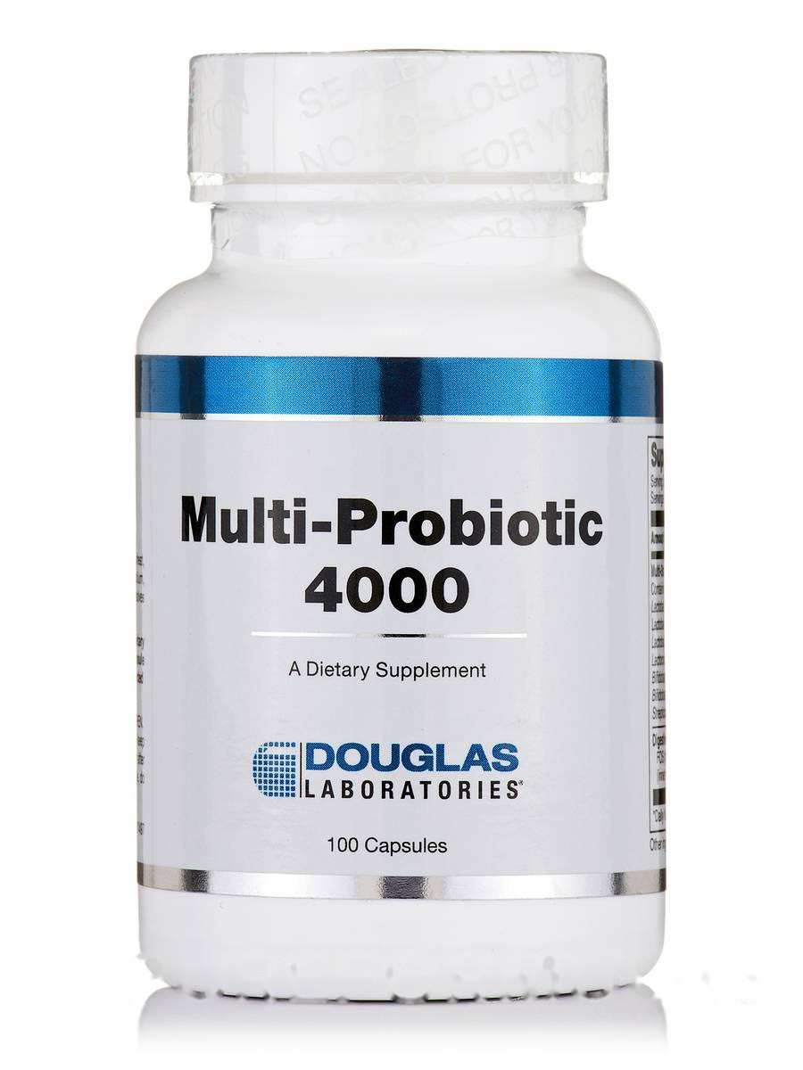Мультипробіотик 4000, Multi-Probiotic 4000, Douglas Laboratories, 100 Capsules BX874, фото 1
