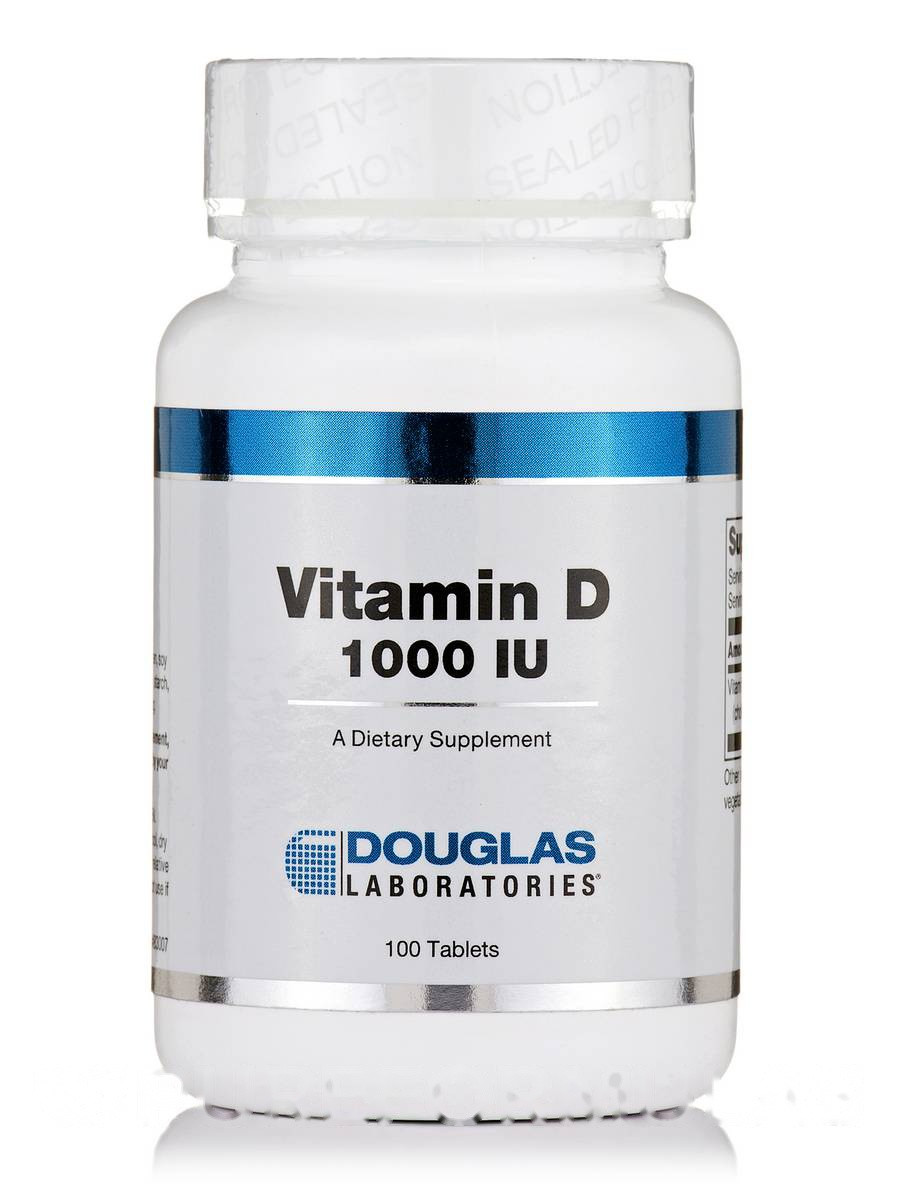 Витамин D 1000 МЕ, B-Complex with Metafolin and Intrinsic Factor, Douglas Laboratories, 100 таблеток BX878