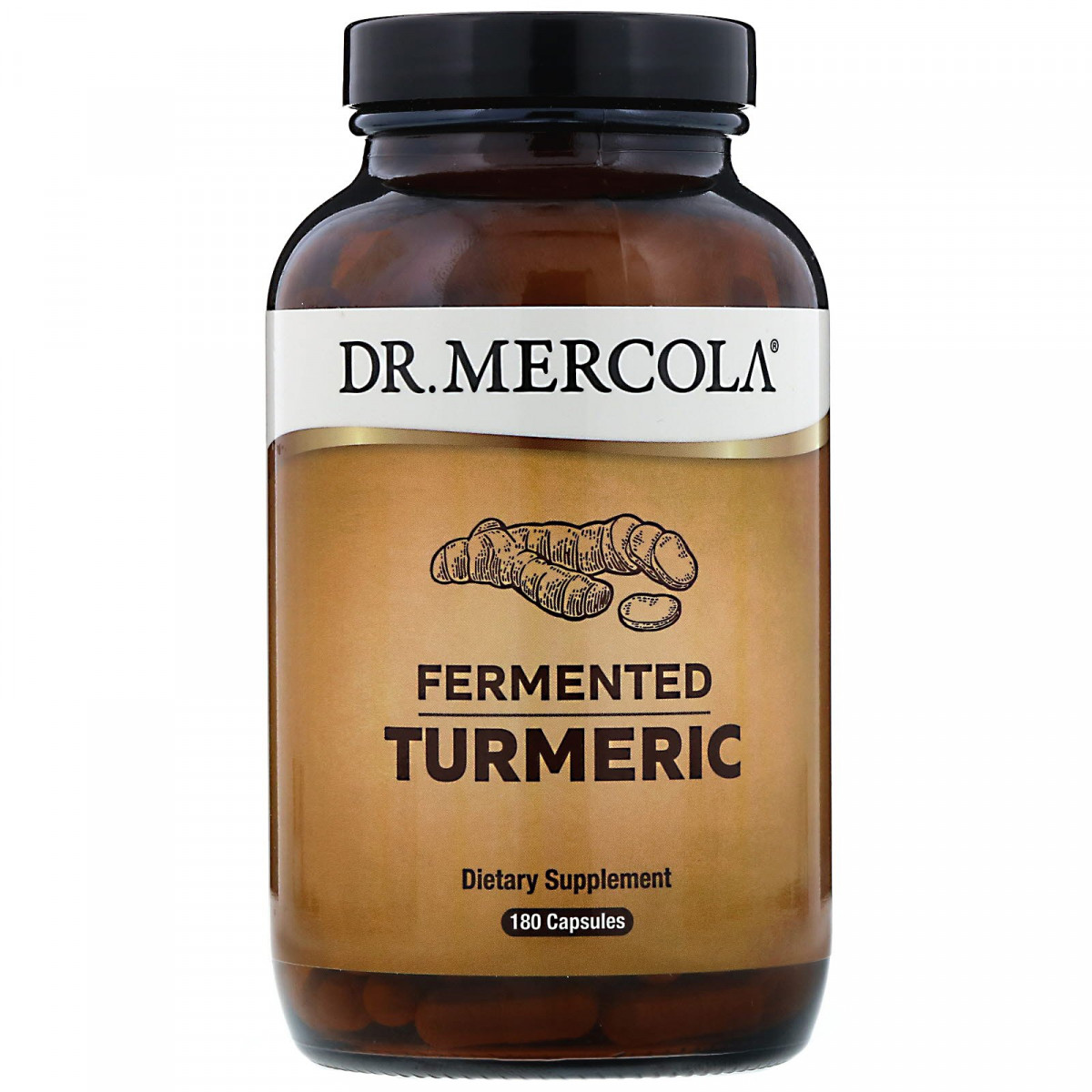 Ферментована куркума, Dr. Mercola, 180 капсул BX298