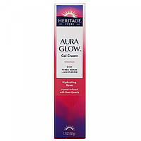 Гелевый крем, Aura Glow Gel Cream, Увлажняющая роза, Heritage Store, 50 г