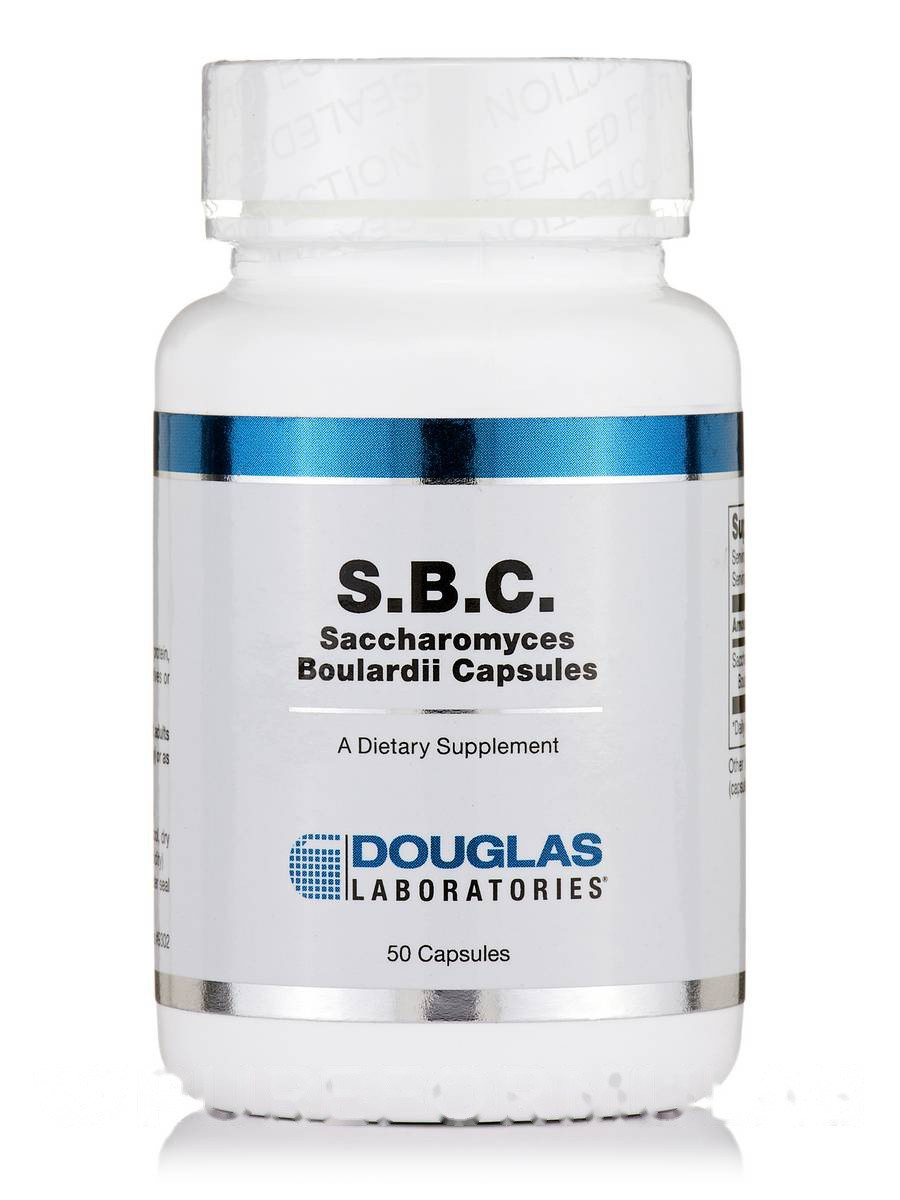 С.Б. До Сахарацети Булориді, S.B.C. Saccharomyces Boulardii, Douglas Laboratories, 50 капсул BX910