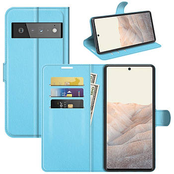 Чохол-книжка Litchie Wallet для Google Pixel 6 Pro Light Blue