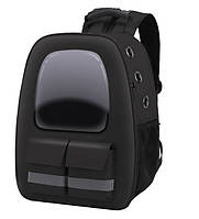 Рюкзак для переноски животных CS-1104B с карманами черный