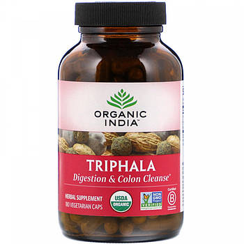 Organic India Triphala, Трифала, 180 рослинних капсул BX409