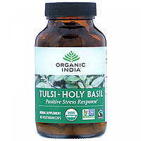 Тулси-Святой Василий, Tulsi-Holy Basil, Organic India, 180 вегетарианских капсул