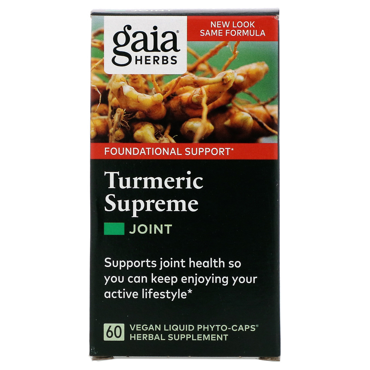 Gaia Herbs, Turmeric Supreme, Joint, для суглобів, 60 вегетаріанських рідких фітокапсул BX955