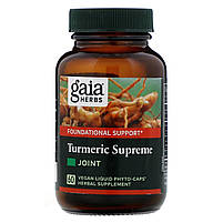 Gaia Herbs, Turmeric Supreme, Joint, для суглобів, 60 вегетаріанських рідких фітокапсул BX955, фото 4