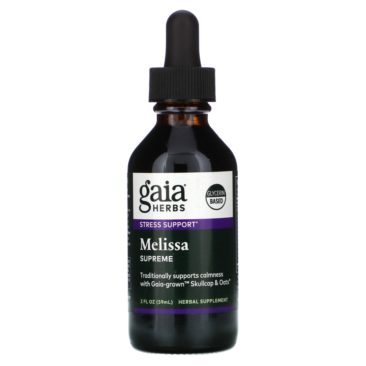 Gaia Herbs, екстракт меліси Supreme, без спирту, 60 мл BX959